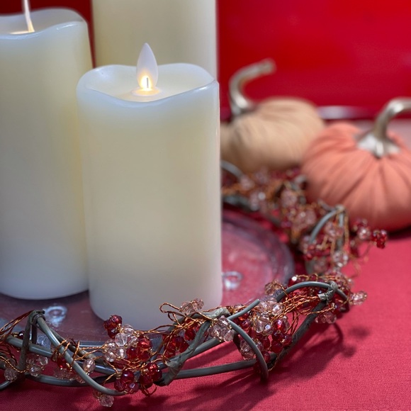 PARTYLITE BEADED MOROCCAN SPICE 12’’ CANDLE RING